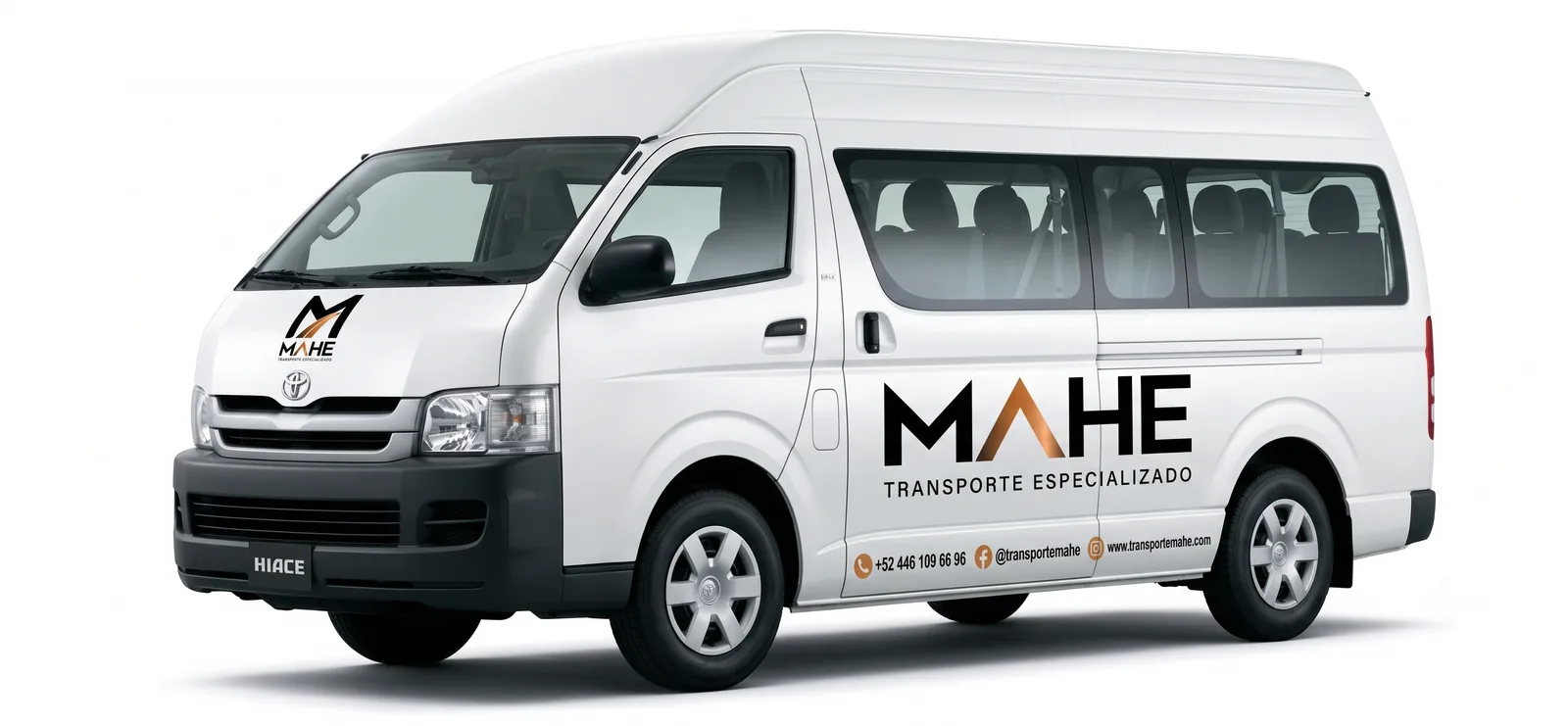 Van rotulada de Transporte MAHE